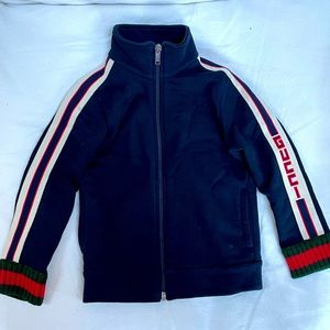 Children's sweatshirt with Gucci jacquard trim